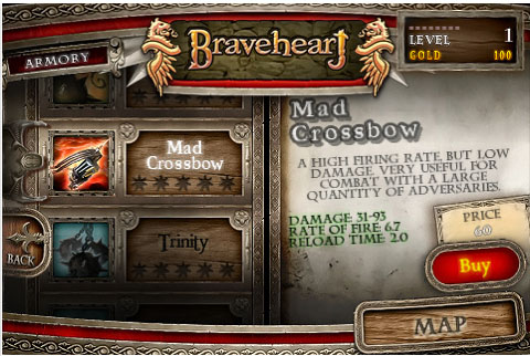 Braveheart arriva su iPhone e iPod Touch in versione completa o LITE