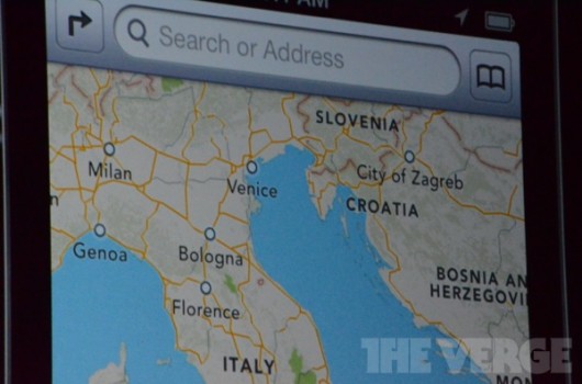 Mappe in iOS 6