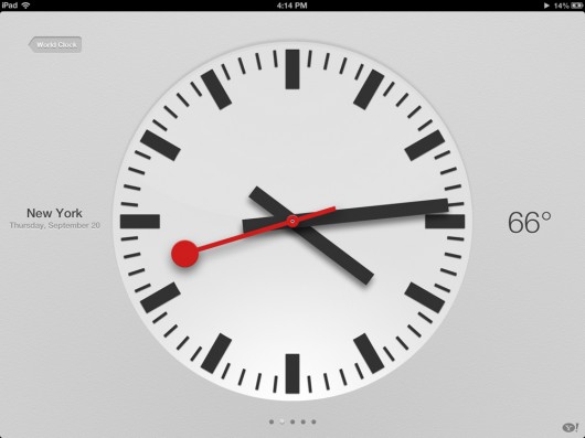 clock - ipad