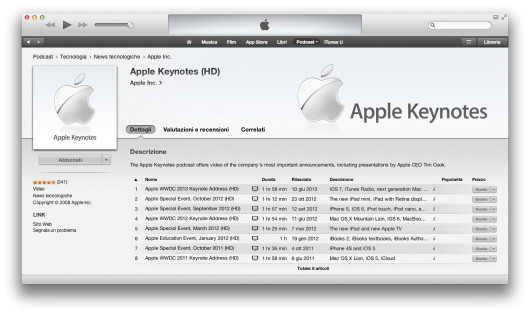 Disponibile al download il Video Podcast HD dell’intero Evento Apple ...