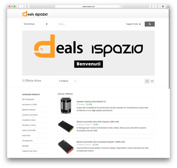 deals ispazio home page