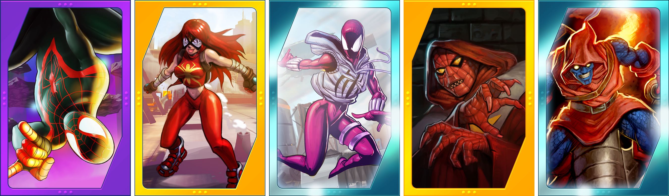 Spider-Man-Unlimited-for-iOS-new-Spideys