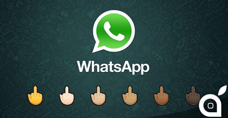 icona dito medio whatsapp
