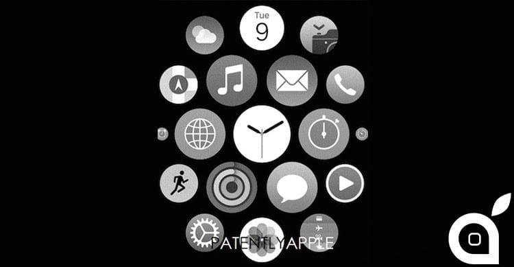apple watch UI brevetto