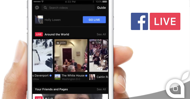 facebook live video search