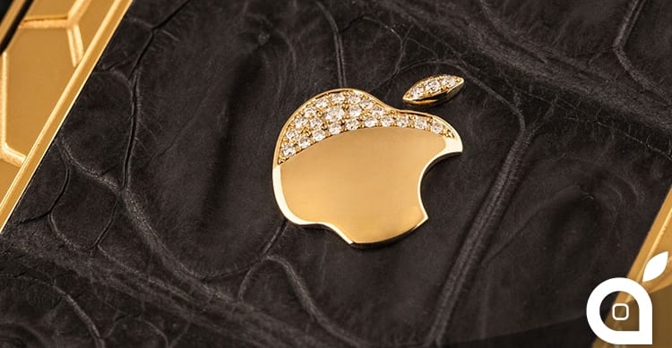 apple logo gold