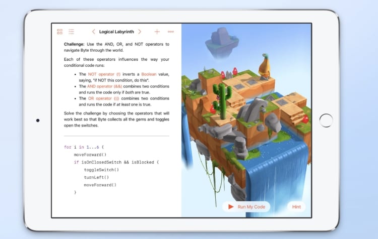 Swift Playgrounds preview