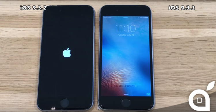 iOS 9.3.3 vs iOS 9.3.2