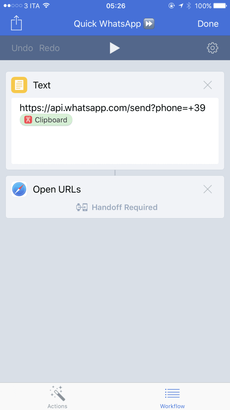 Workflow Whatsapp
