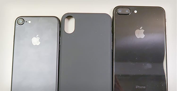 La Cover di un iPhone 8 viene comparata con gli attuali iPhone 7 e ...