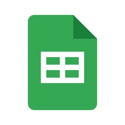 Icona dell'applicazione Fogli Google disponibile su App Store