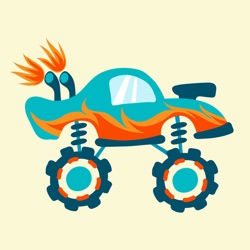 Icona dell'applicazione Monster Trucks per Bambini disponibile su App Store