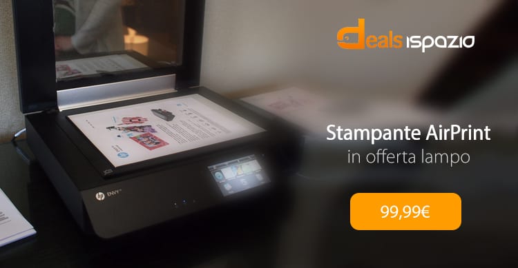 Stampante HP Evy 120 con AirPrint, in offerta lampo al 50% di sconto