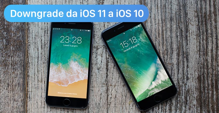downgrade ios 11 a ios 10