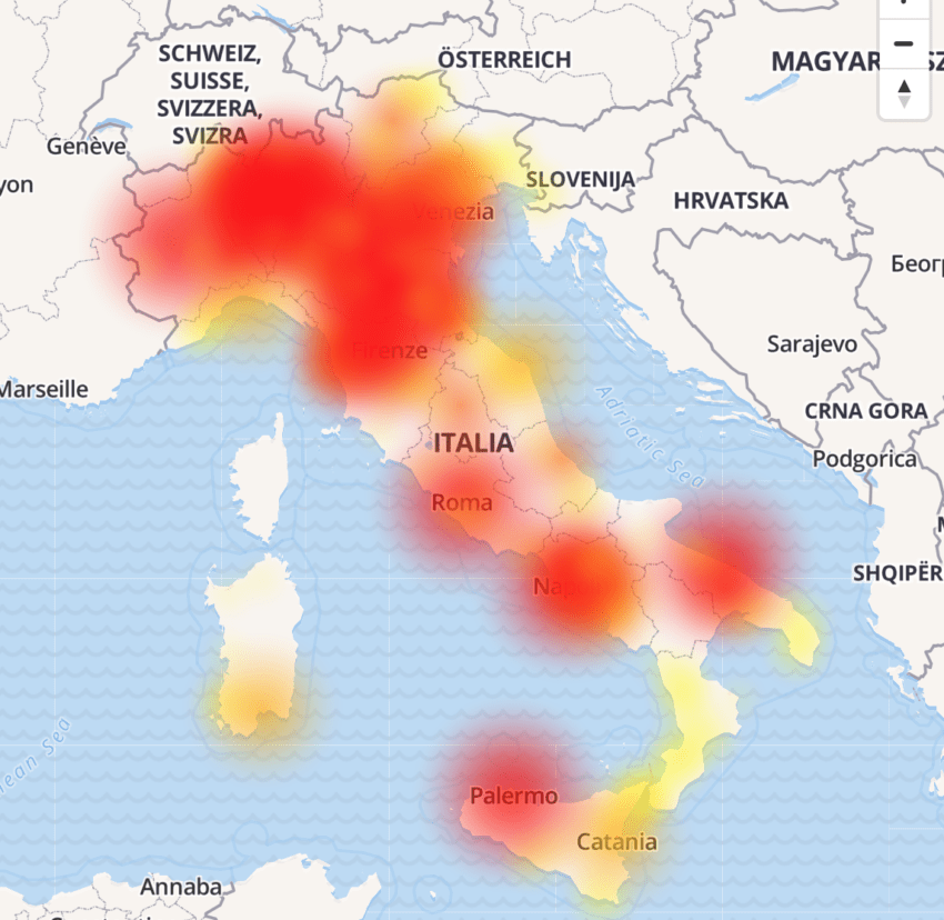 malfunzionamenti tim