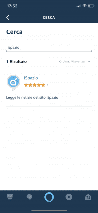 alexa skill ispazio