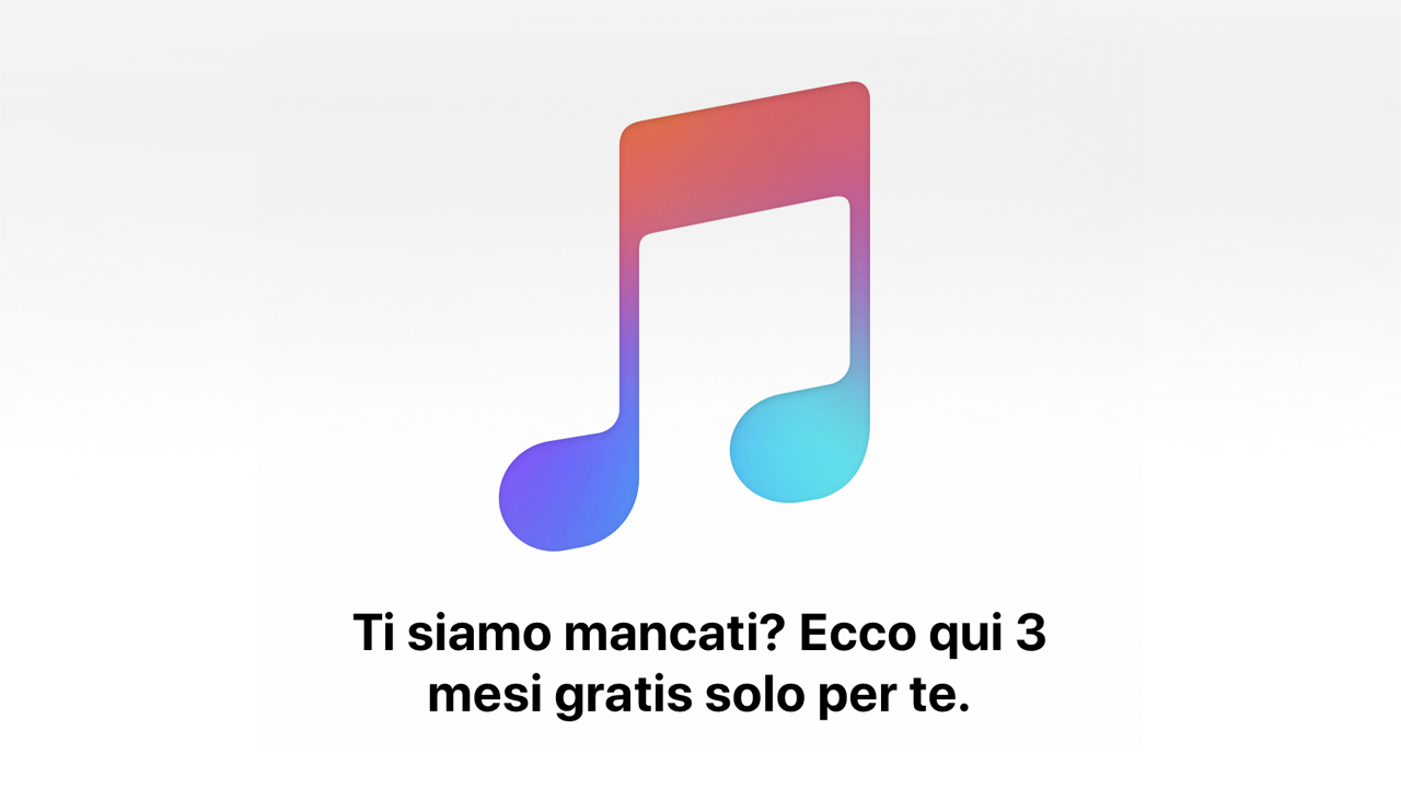 apple music 3 mesi gratis