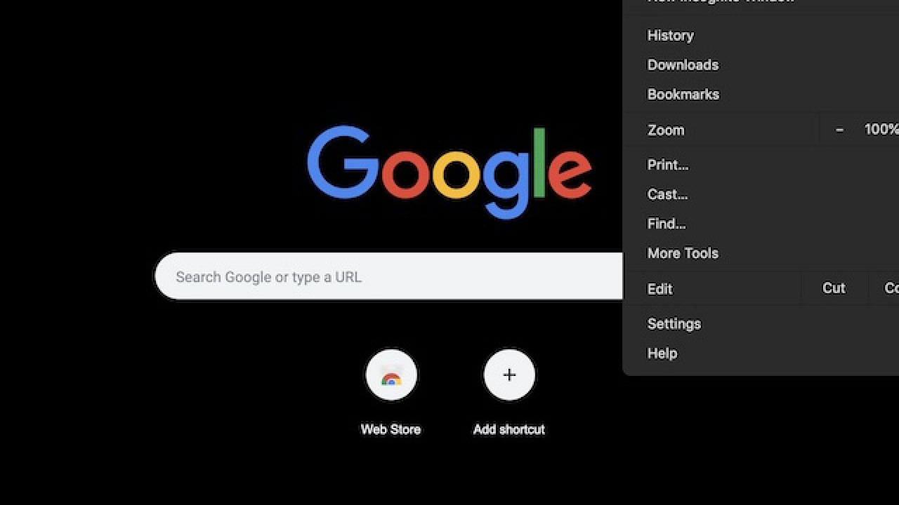 Anteprima della Dark Mode di Google Chrome per macOS