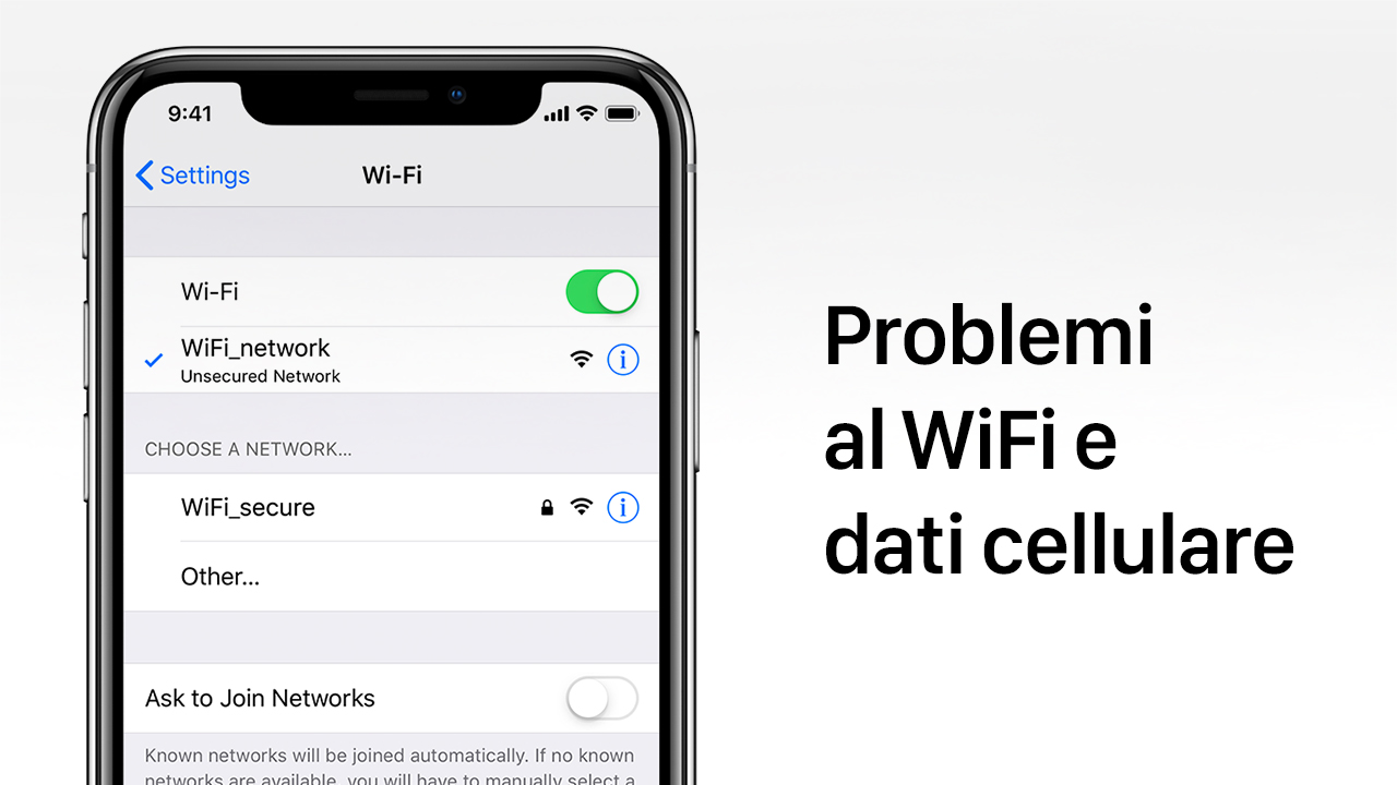 problemi iphone wifi