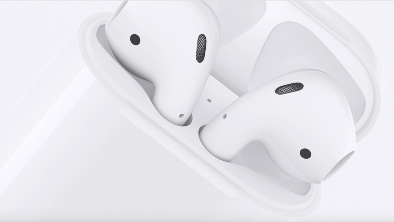 Immagine stampa degli AirPods di Apple