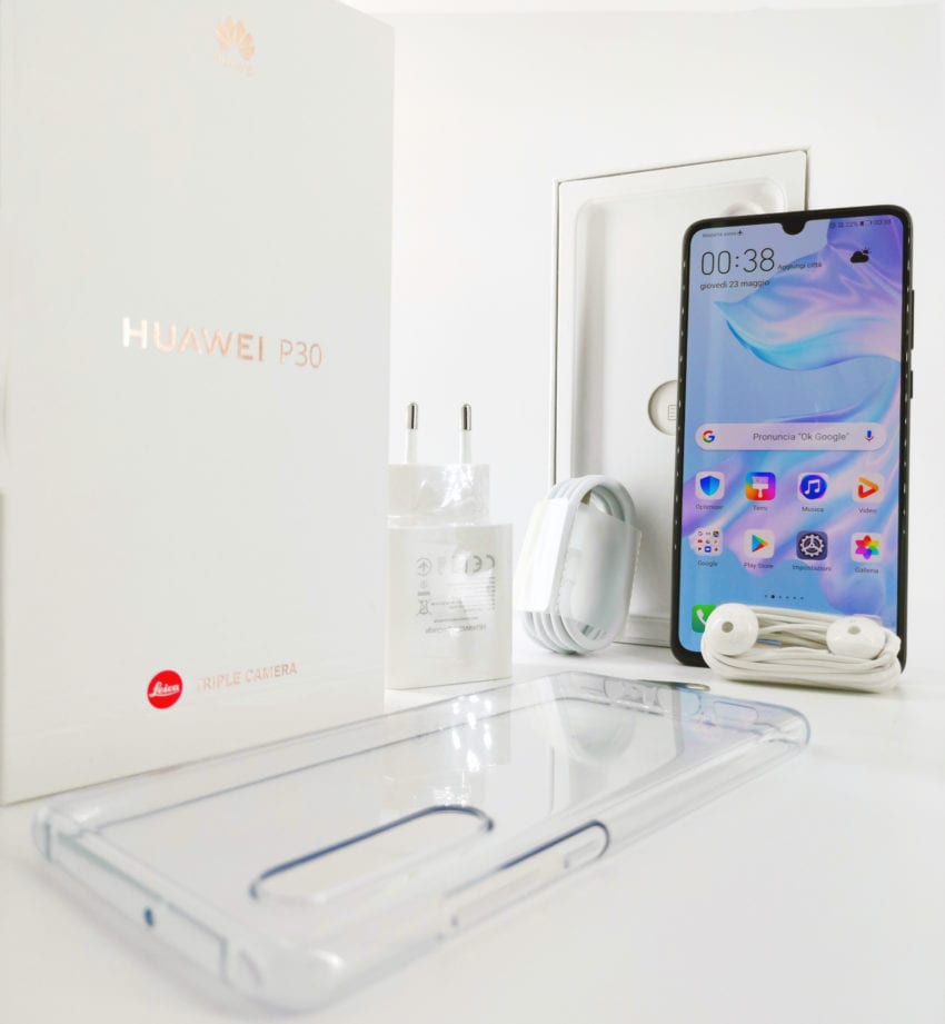 Huawei P30 confezione