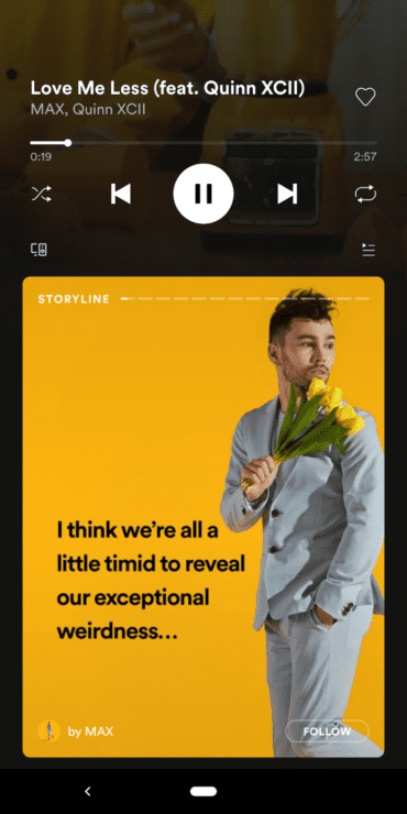 spotify storyline