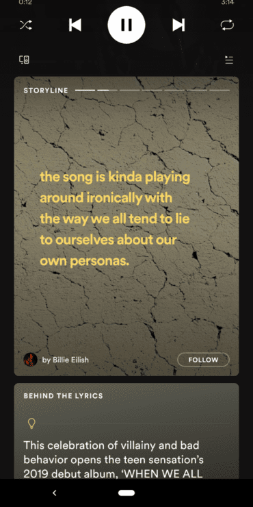 spotify storyline