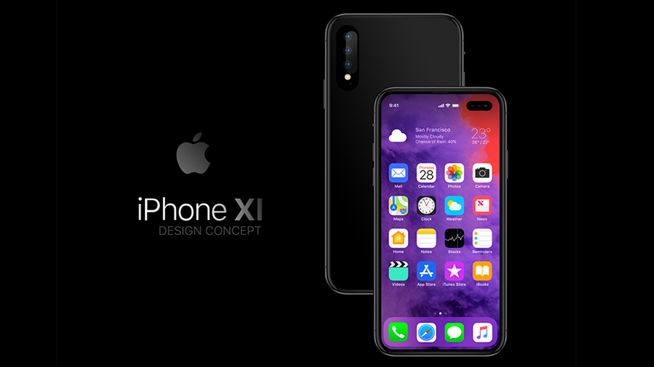 iphone xi concept hole