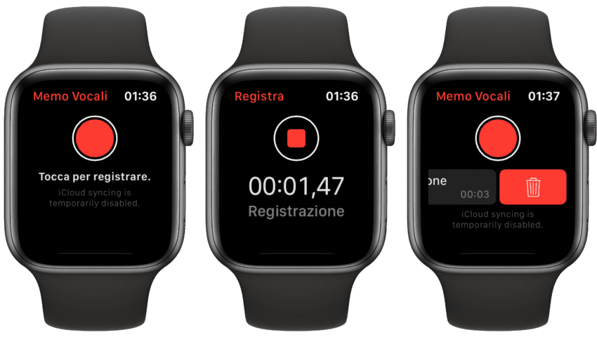 watchos 6 note vocali