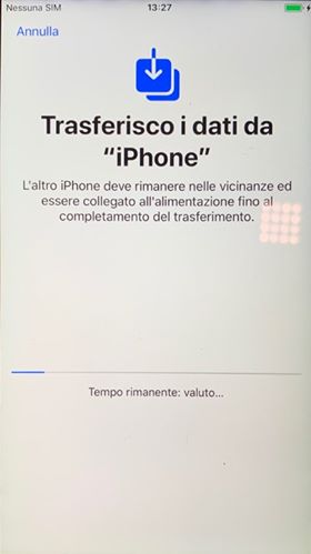 migrazione dati iPhone 2