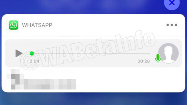 WhatsApp permitirá escuchar los mensajes de voz de las notificaciones push