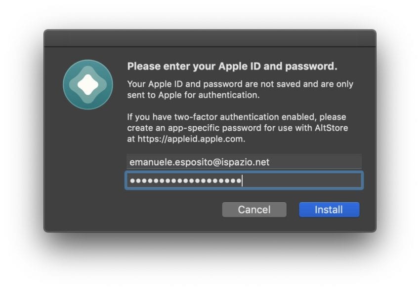 ID Apple AltStore