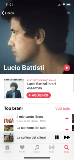 Lucio Battisti Apple Music