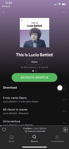 Lucio Battisti Spotify
