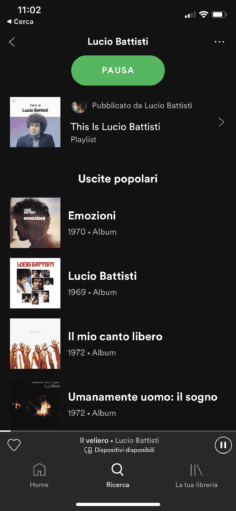 Lucio Battisti Spotify