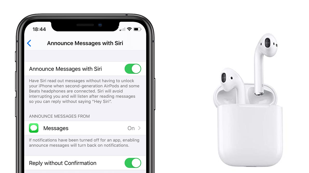 Annuncia messaggi con siri