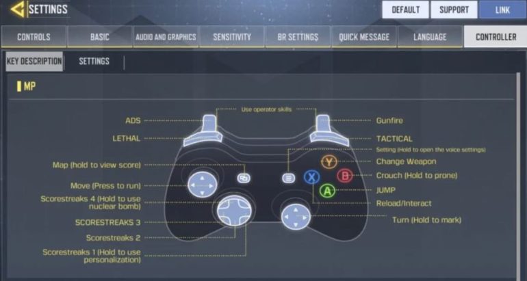 call of duty mobile controller