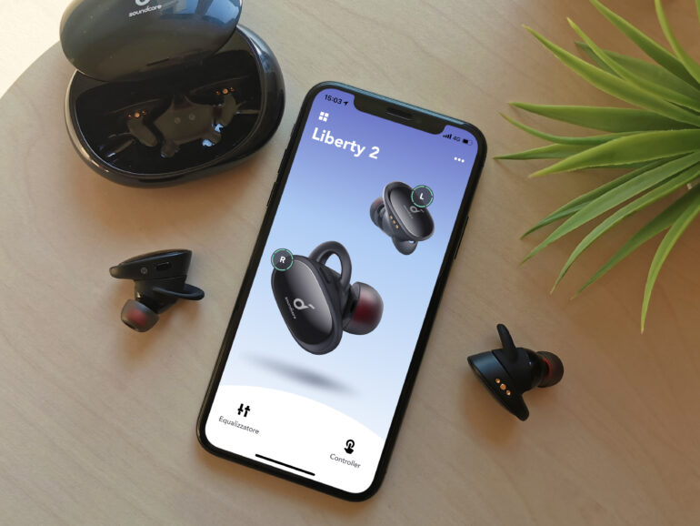 Soundcore Liberty 2 app schermata principale