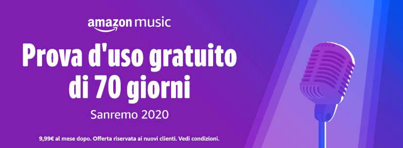 amazon music unlimited sanremo 2020