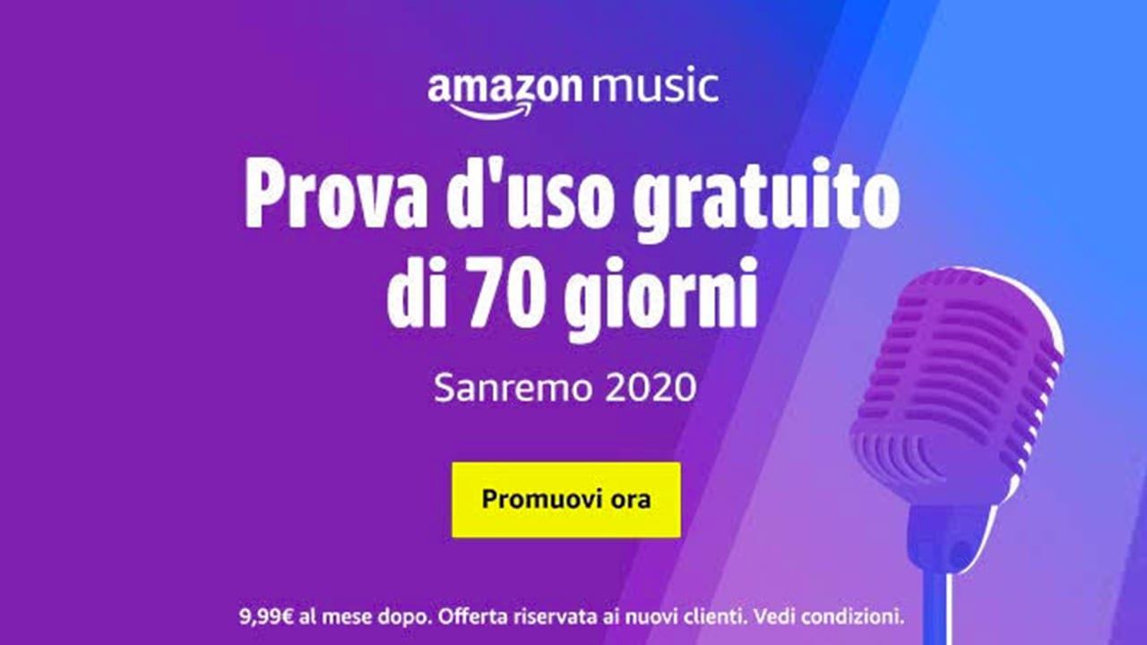 amazon music unlimited sanremo 2020