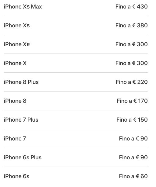 nuova valutazione iPhone