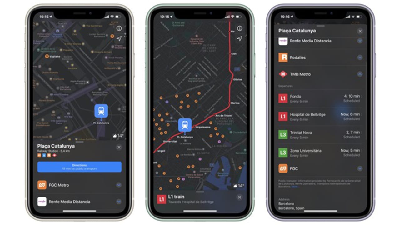 Apple Maps Transit