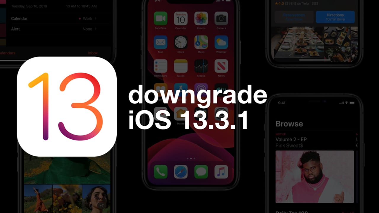 downgrade iOS 13.3.1