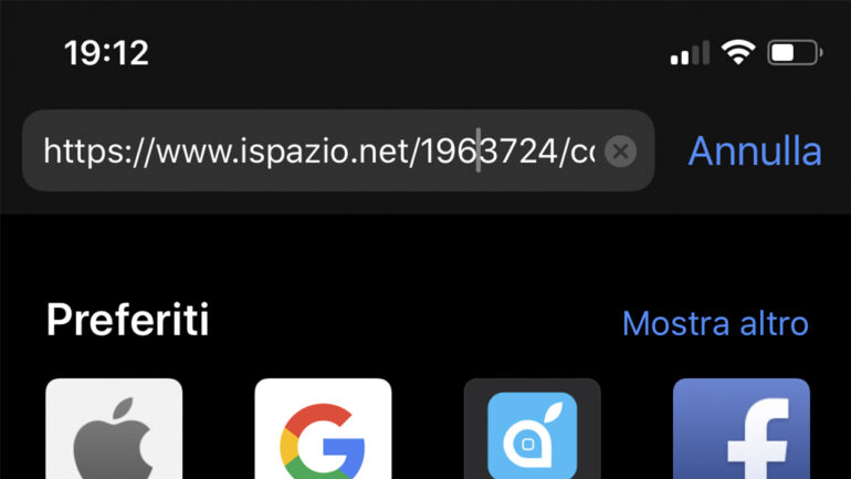 ios 13.4 safari url