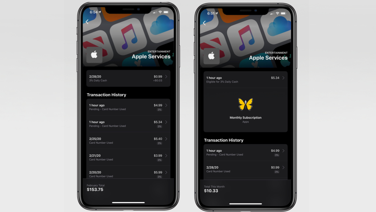 iOS 13.4 Apple Card