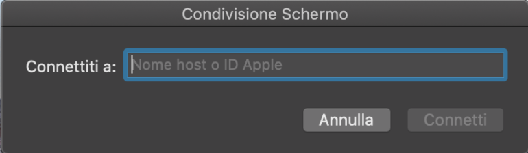 condivisione schermo