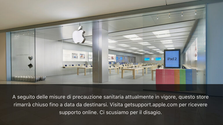 apple store italia chiusi