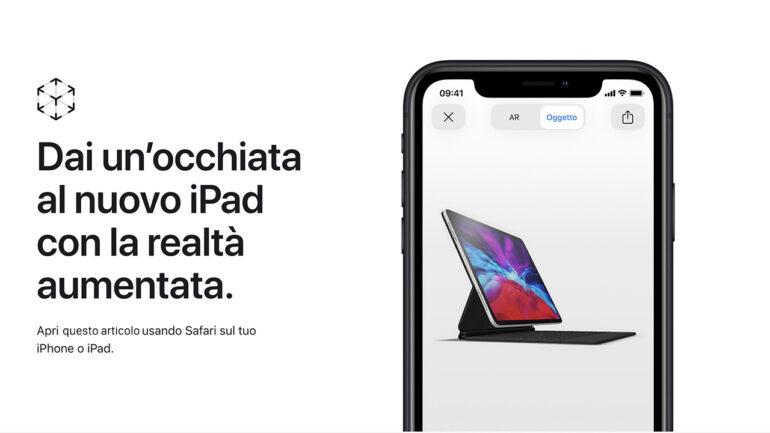 iPad Pro Realtà aumentata