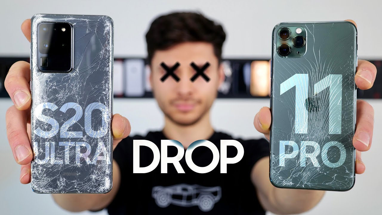 drop test iphone 11 pro max samsung galaxy s20