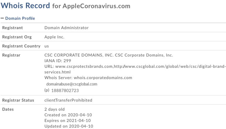 AppleCoronavirus.com